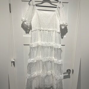 Chic Soul Ruffle Some Feathers Dress